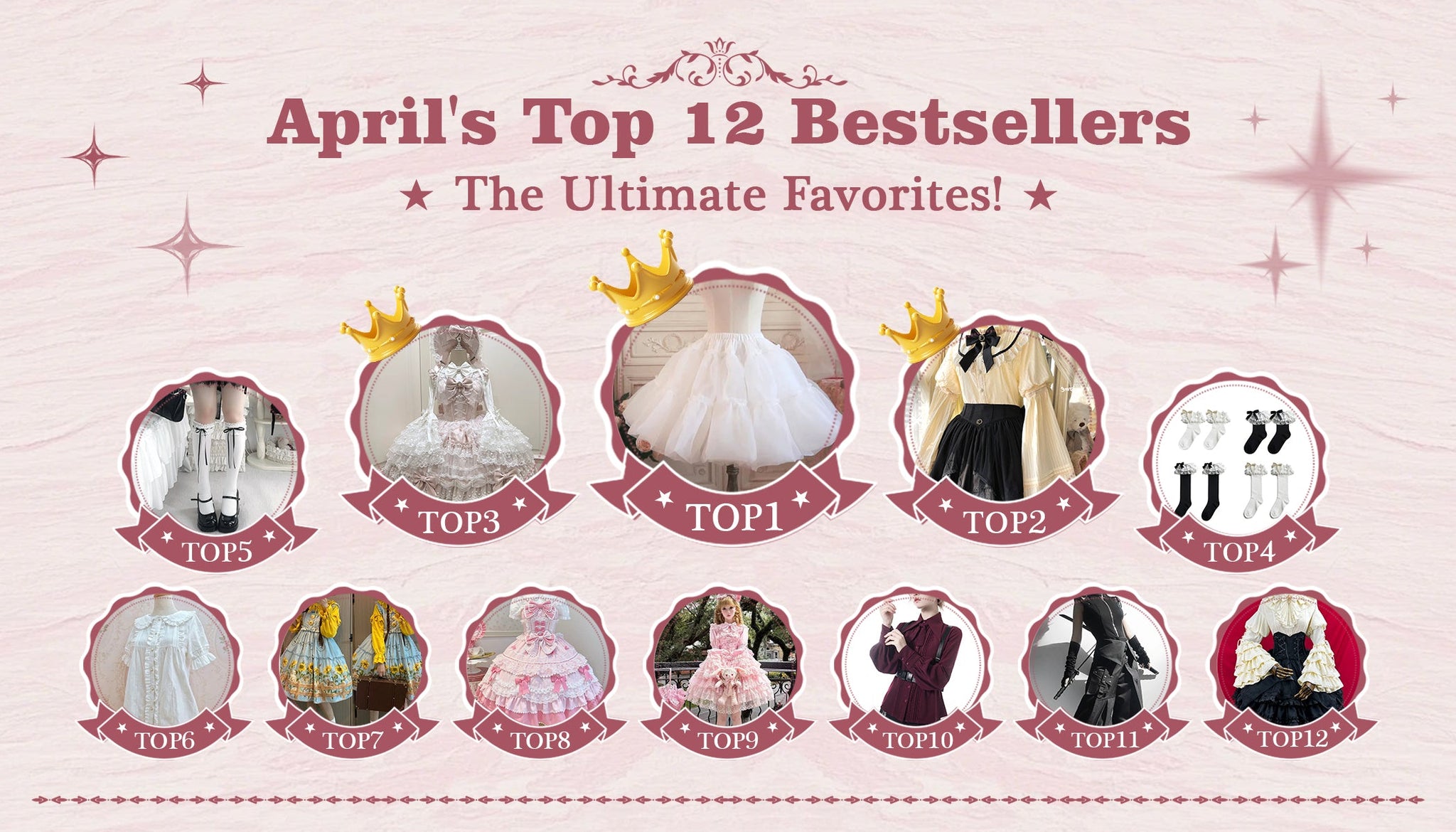42Lolita’s Top 12 Best-Selling Dresses & Shirts of April 2025