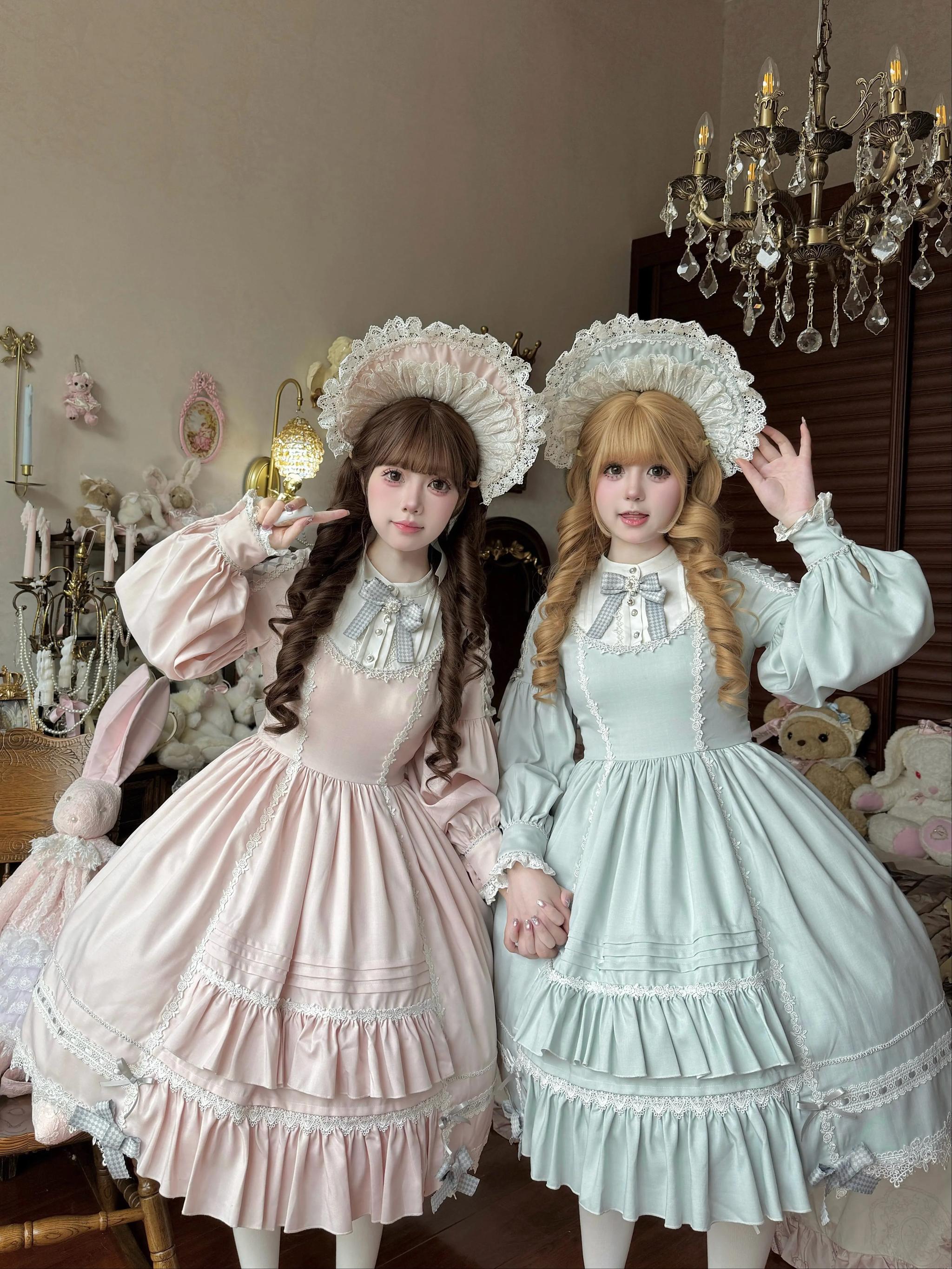 Ningyo Night - Old School Lolita OP Dress, Peter Pan Collar Cape 44635:816684