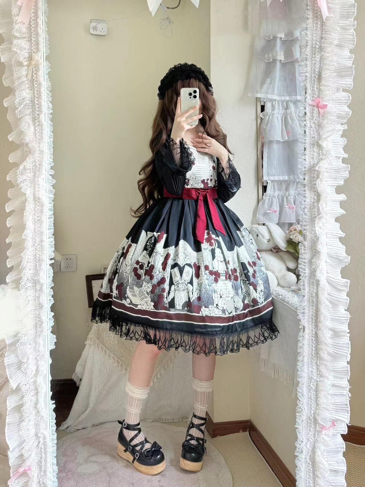 Caged Bird Hotel - Alice - Kawaii Lolita Dress OP Dress Sleepwear