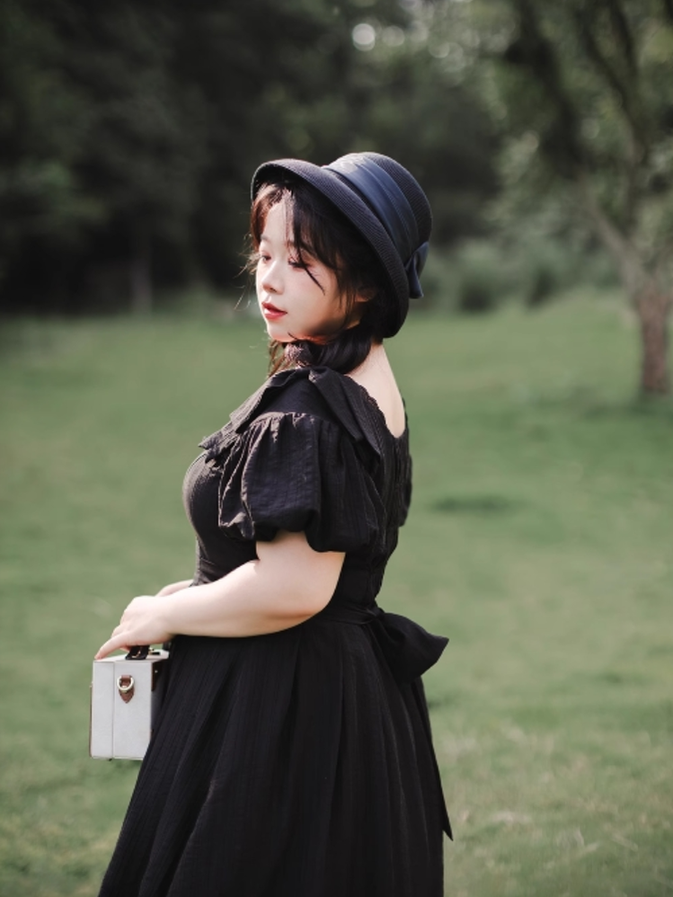Forest Wardrobe~Forest Gallery~Country Lolita OP Dress Elegant Tencel Dress 38366:589836