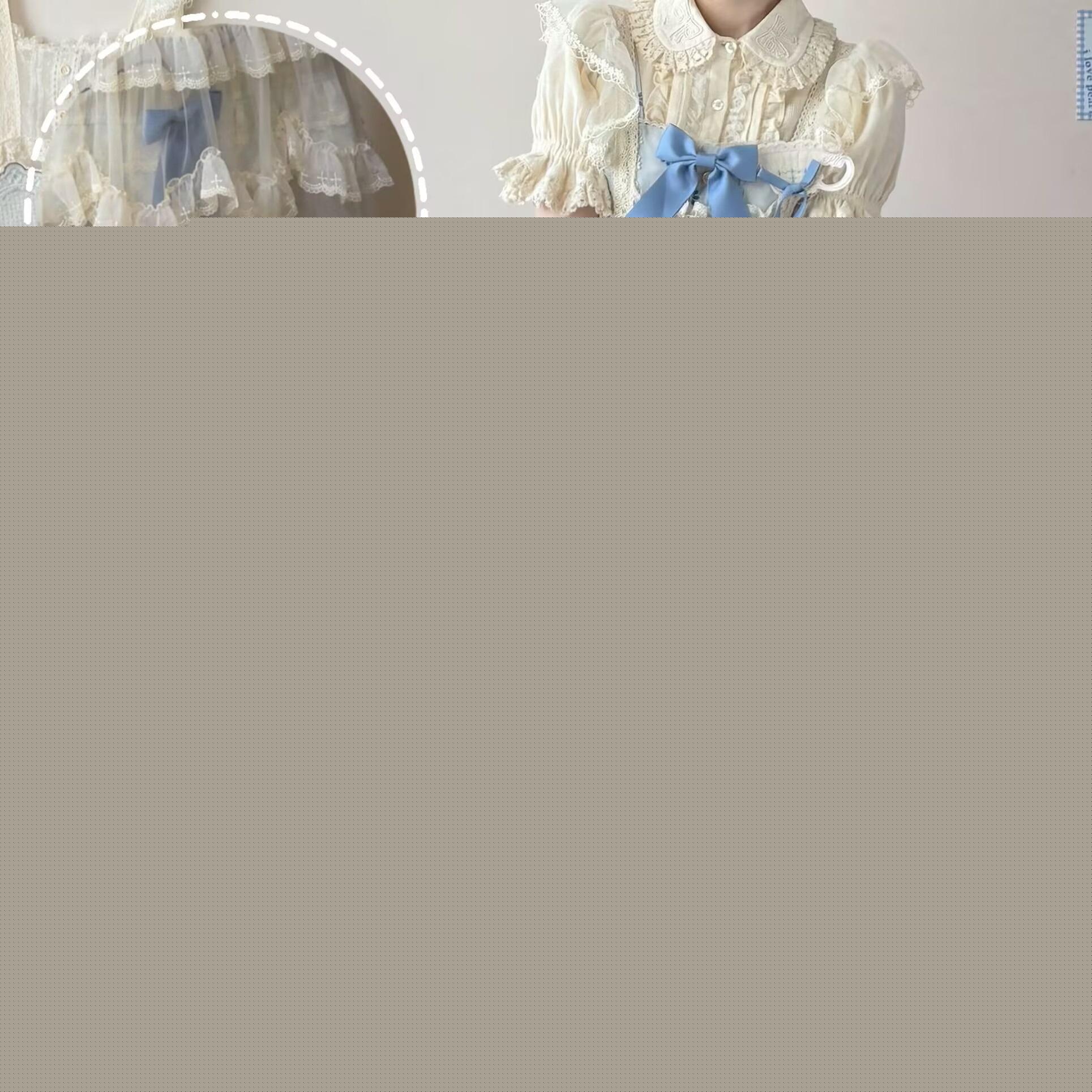 Uncle's Workshop - Veronica Spring Tea - Plate Printed Sweet Lolita Dress (L M S) 43485:778357