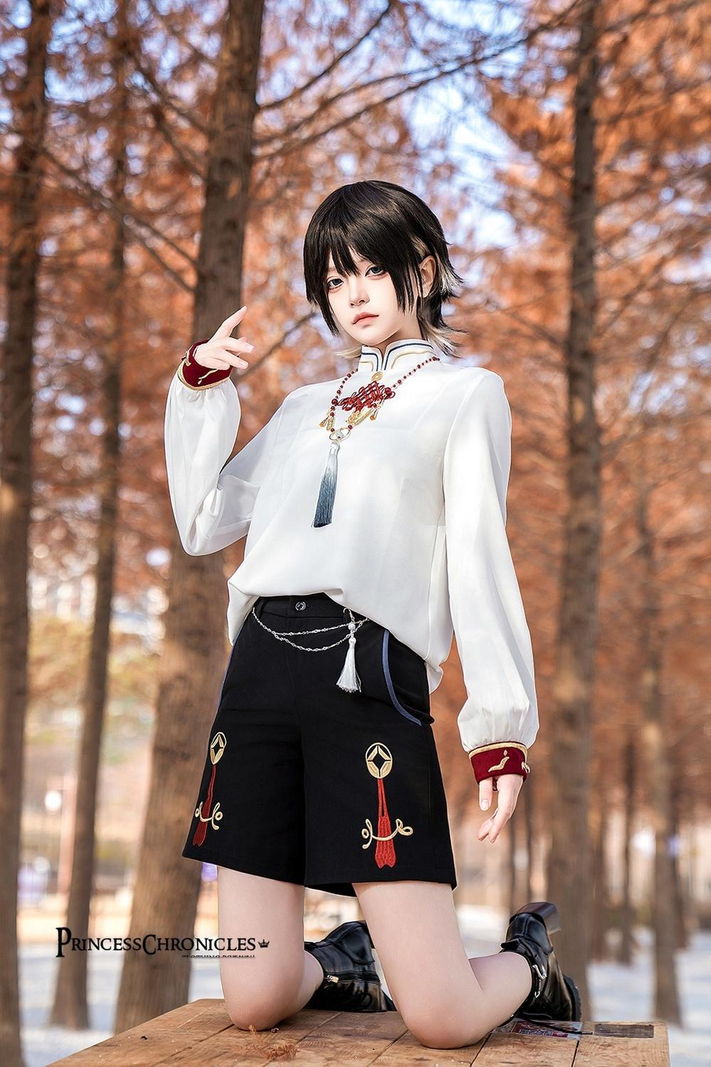 Princess Chronicles~Fortune and Treasure~Chinese Style Ouji Lolita Shorts Set with Cash Coins Details 42294:738008