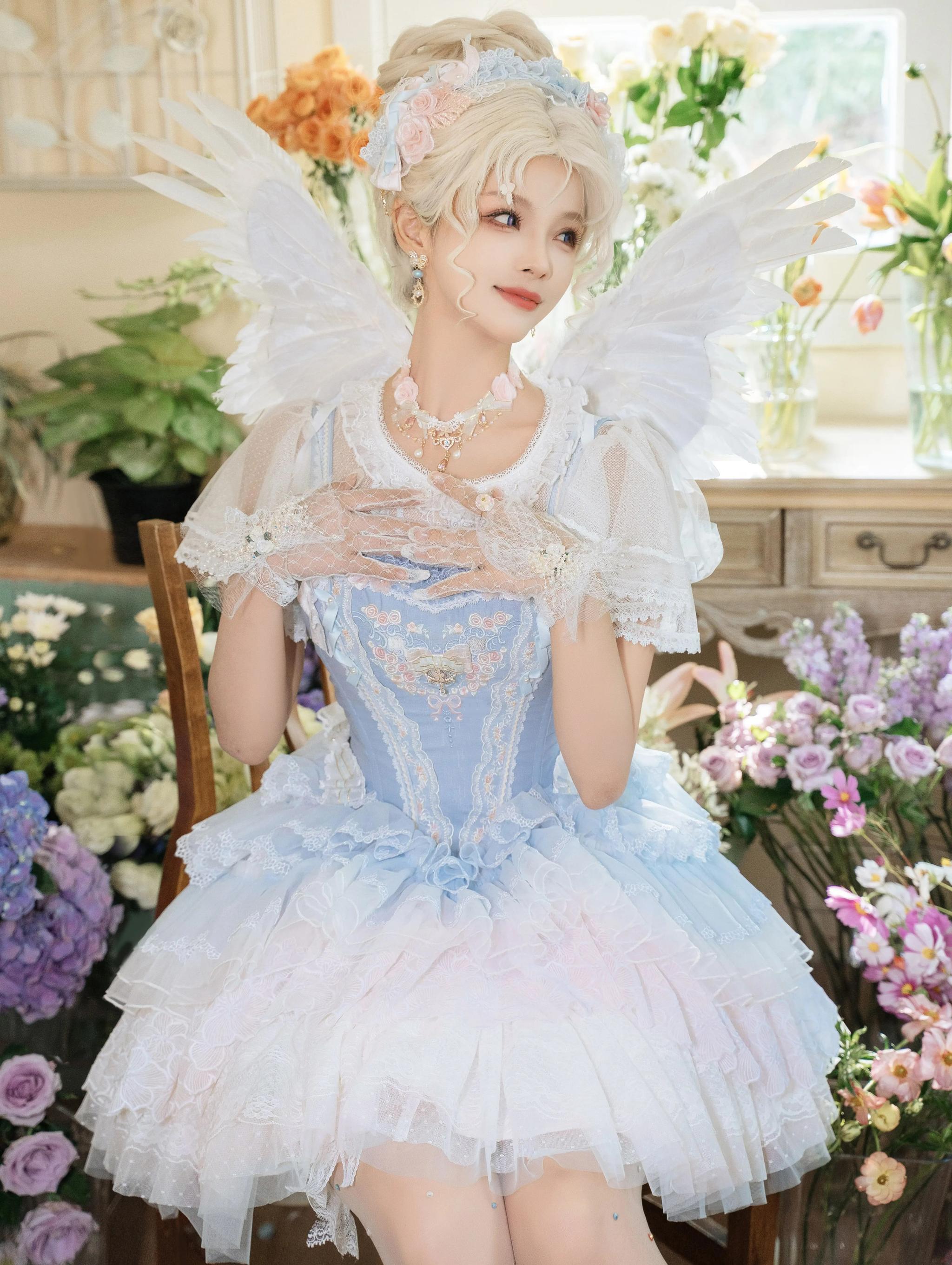 Garden Cat - Princess Sleeve Classic Lolita Blouse