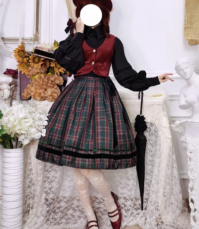 Miss Point~Ode to Joy~Elegant Lolita Winter Velvet Vest Customized   