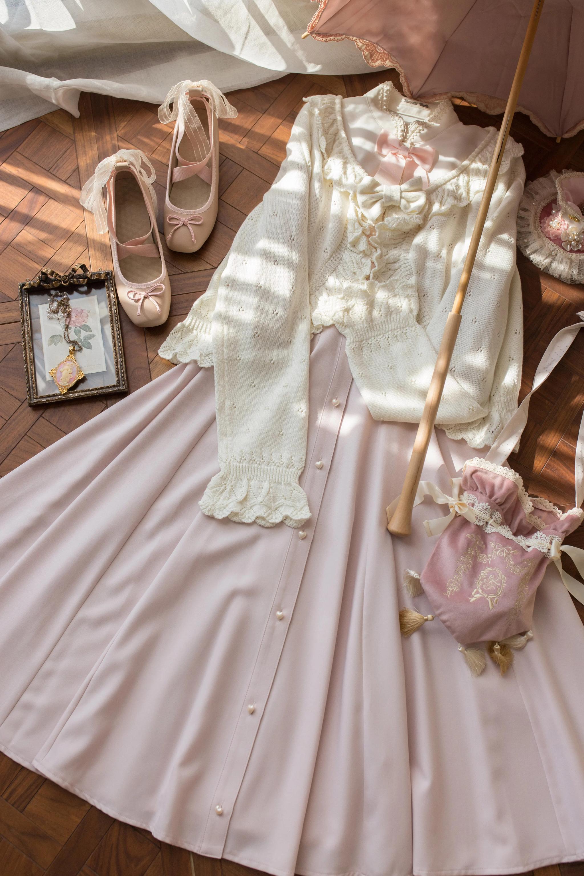 MIST - Nainai - Vintage Lolita Knitted Cardigan 44380:805964