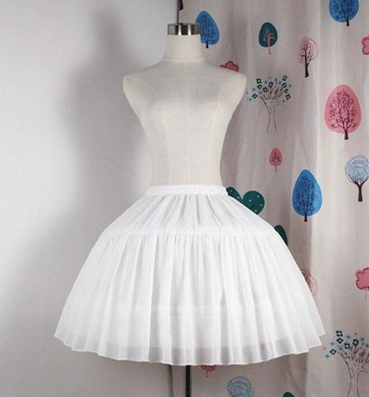 Adjustable Lolita Hoop Puffy Petticoat, 17.7" (45 cm) 39954:850860
