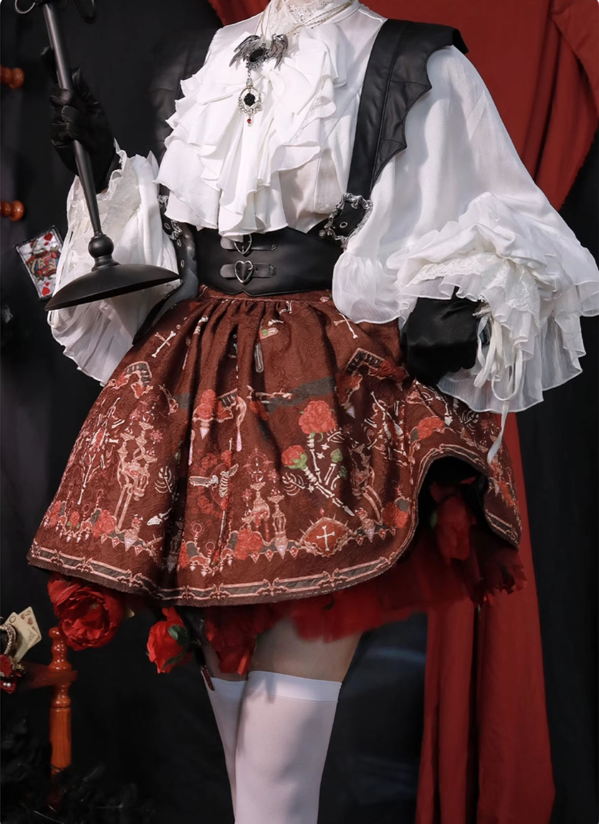 ZJstory - Dragon Bone Cemetery - Gothic Lolita Long Sleeve Blouse 13668:751015