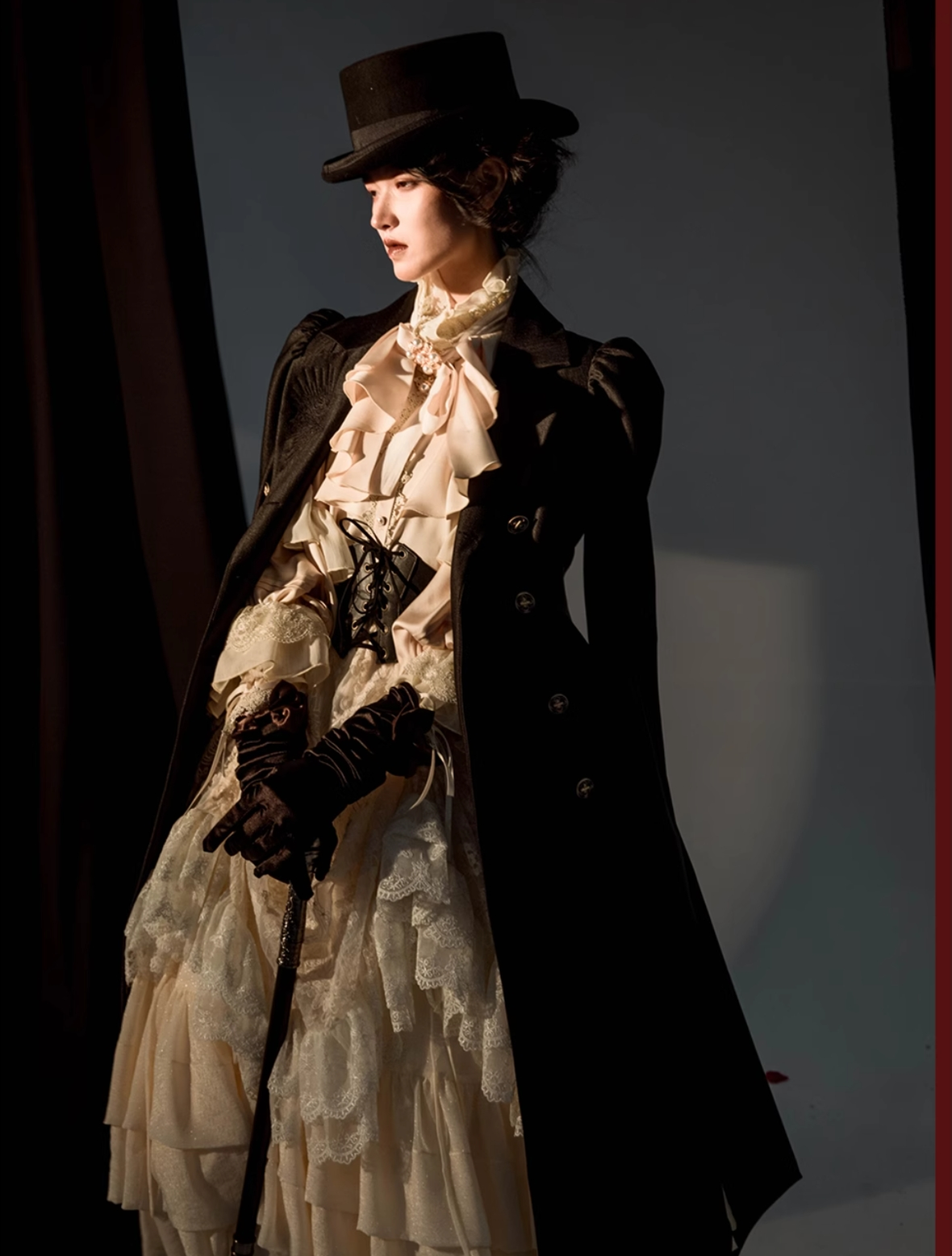 ZJstory - Dragon Bone Cemetery - Gothic Lolita Long Sleeve Blouse 13668:751003