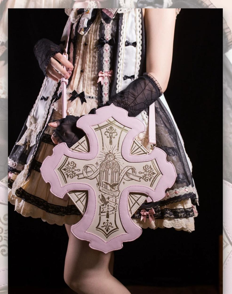 Gothic Lolita Bag, Two Detachable Shoulder Straps 45980:870126