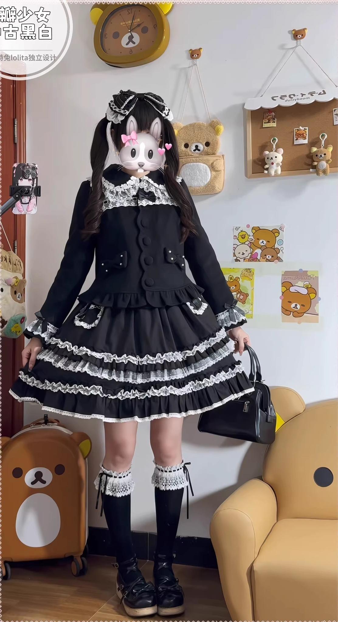 Petal Girl - Loose Sweet Lolita Coat, Detachable Bow