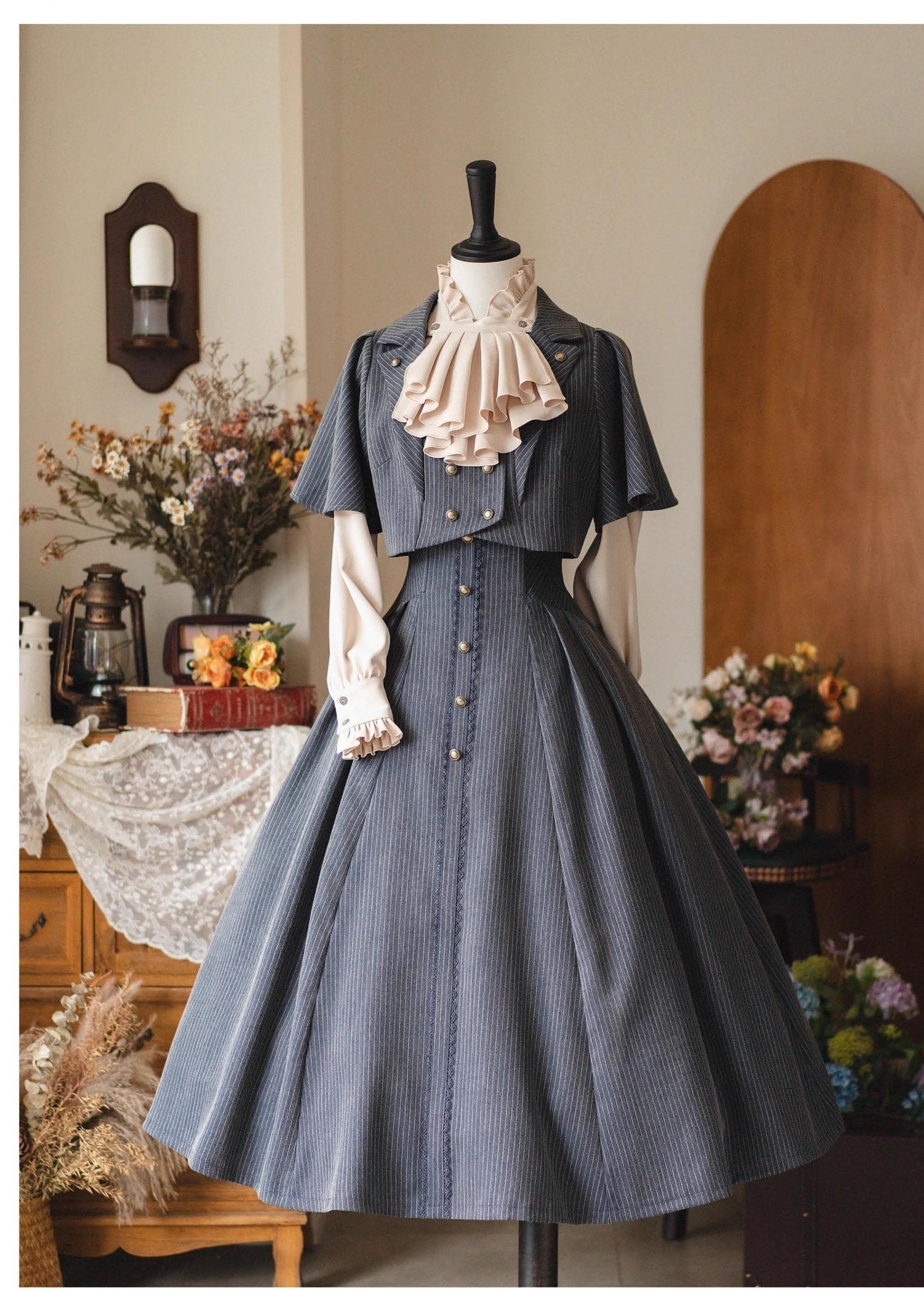 Forest Wardrobe - Forest Stationery - Classic Lolita SK Suit With Shirt And Coat 42087:729424