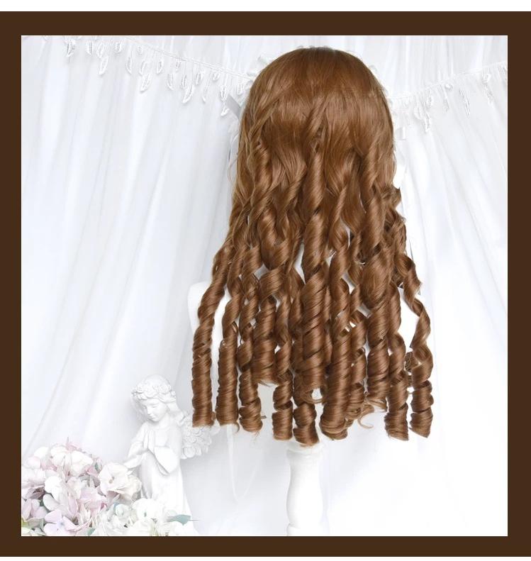 Golden Brown Doll-Like Lolita Wig With Roman Curl 45884:866425