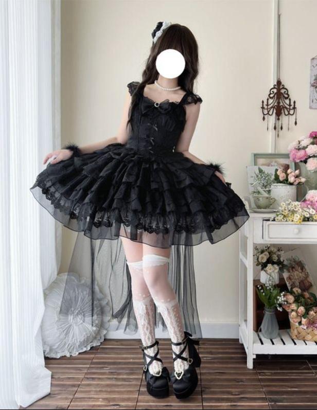 Phoenix Rise - Sweet Lolita Wedding JSK, Bullet Dress Inspired