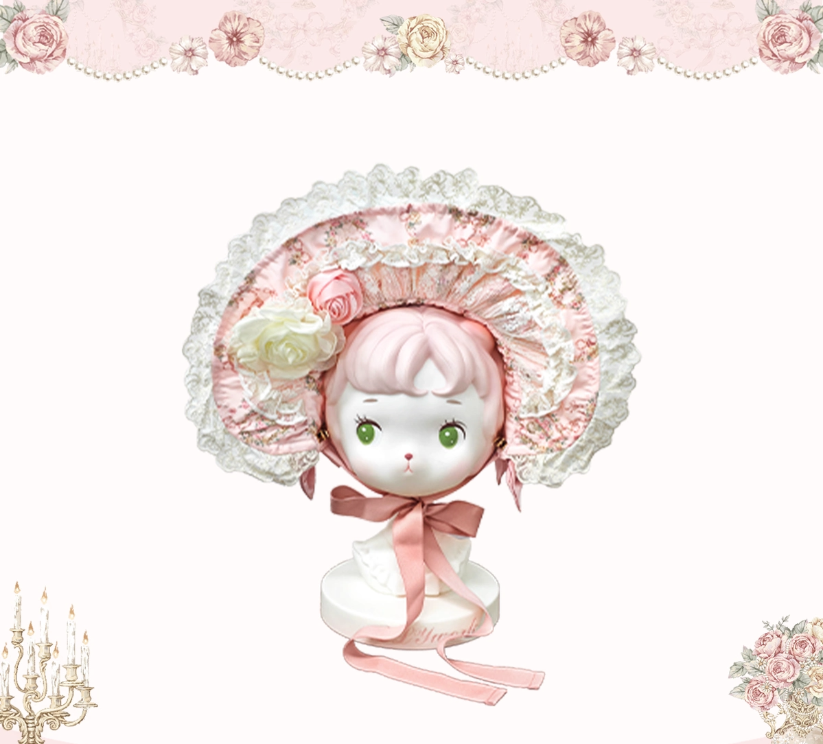 Whispers of Blossoms & Candlelight - Sweet Lolita Floral Printed JSK Dress with Bows 45631:856595