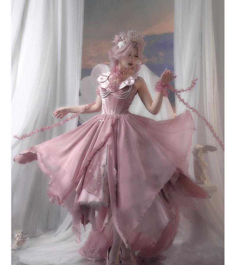 Atlantis - Gorgerous Classic Lolita Star Velvet JSK & Corset Skirt Set 45514:852553