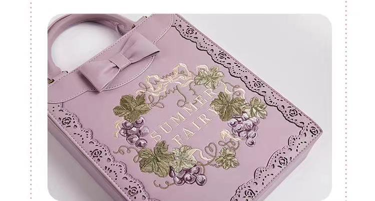 Momo~Loire Vineyard~Country Lolita Heels Shoes PU Handbag 32668:410472