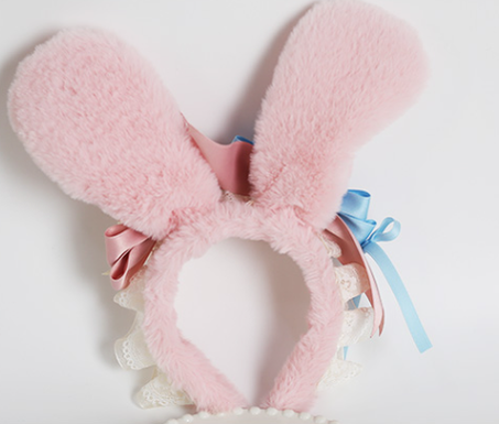 Xiaogui - Lolita Cute Bow Rabbit Ears Toy Hair Clip