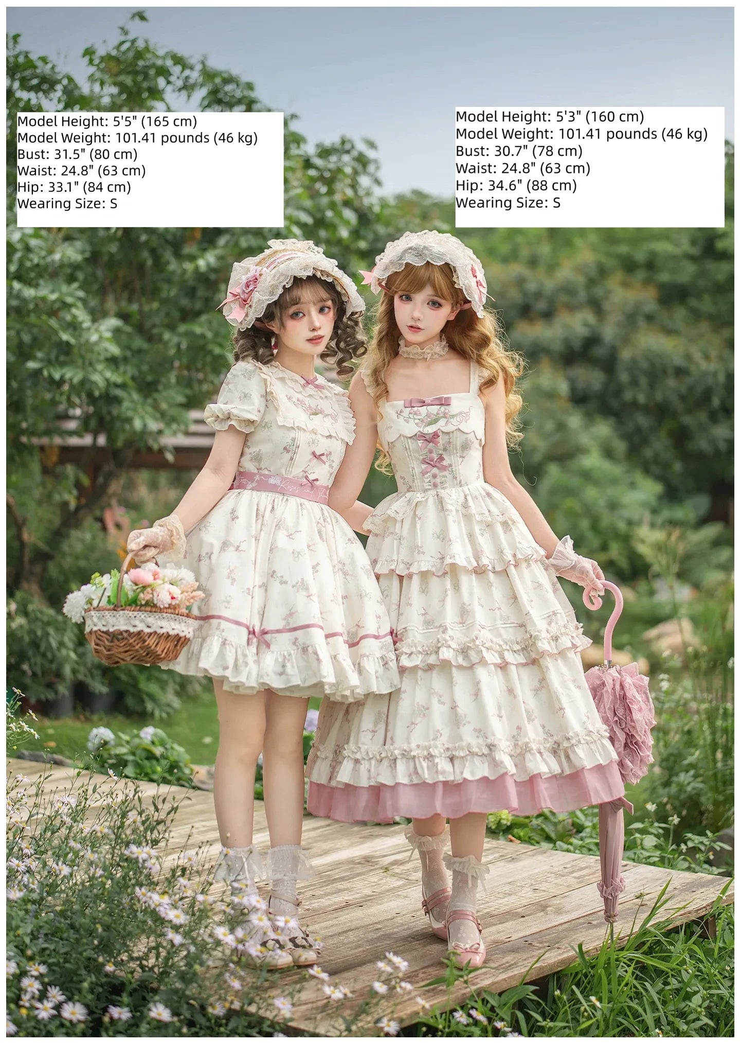 Fragrant Reminiscence - Classic Lolita Embroidered Collar Dress, Bellflower Print