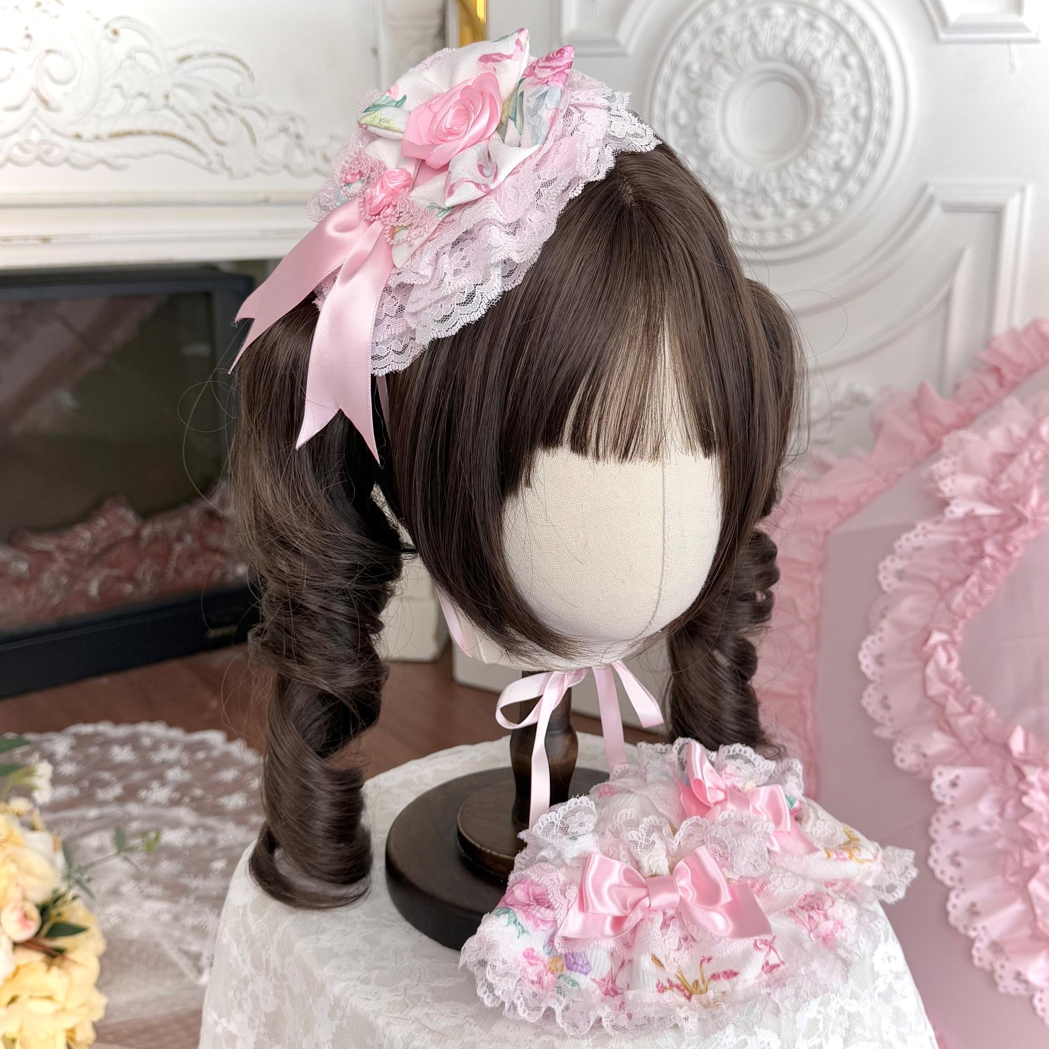 Spring 2025 - Old School Lolita Floral Print JSK Dress, Doll-Like OP (L M S XL) 45247:842795