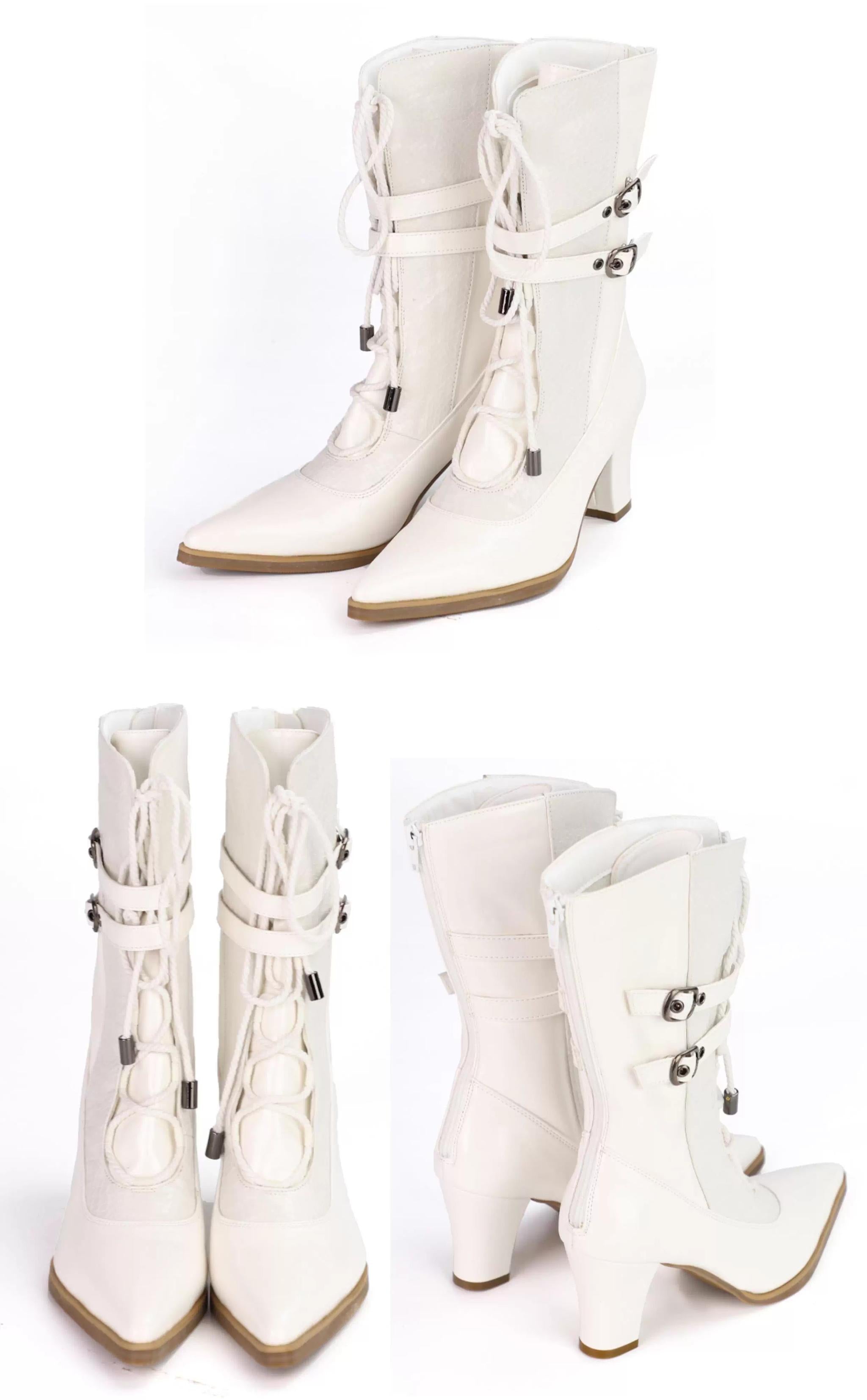 MODO - Gothic Lolita Heel Shoes, Faux Snakeskin Texture