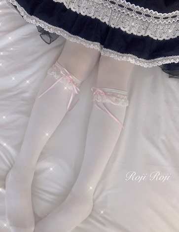 Roji Roji~Isabella~Sweet Lolita Lace Mid-Calf Socks Multicolors 16942:235188