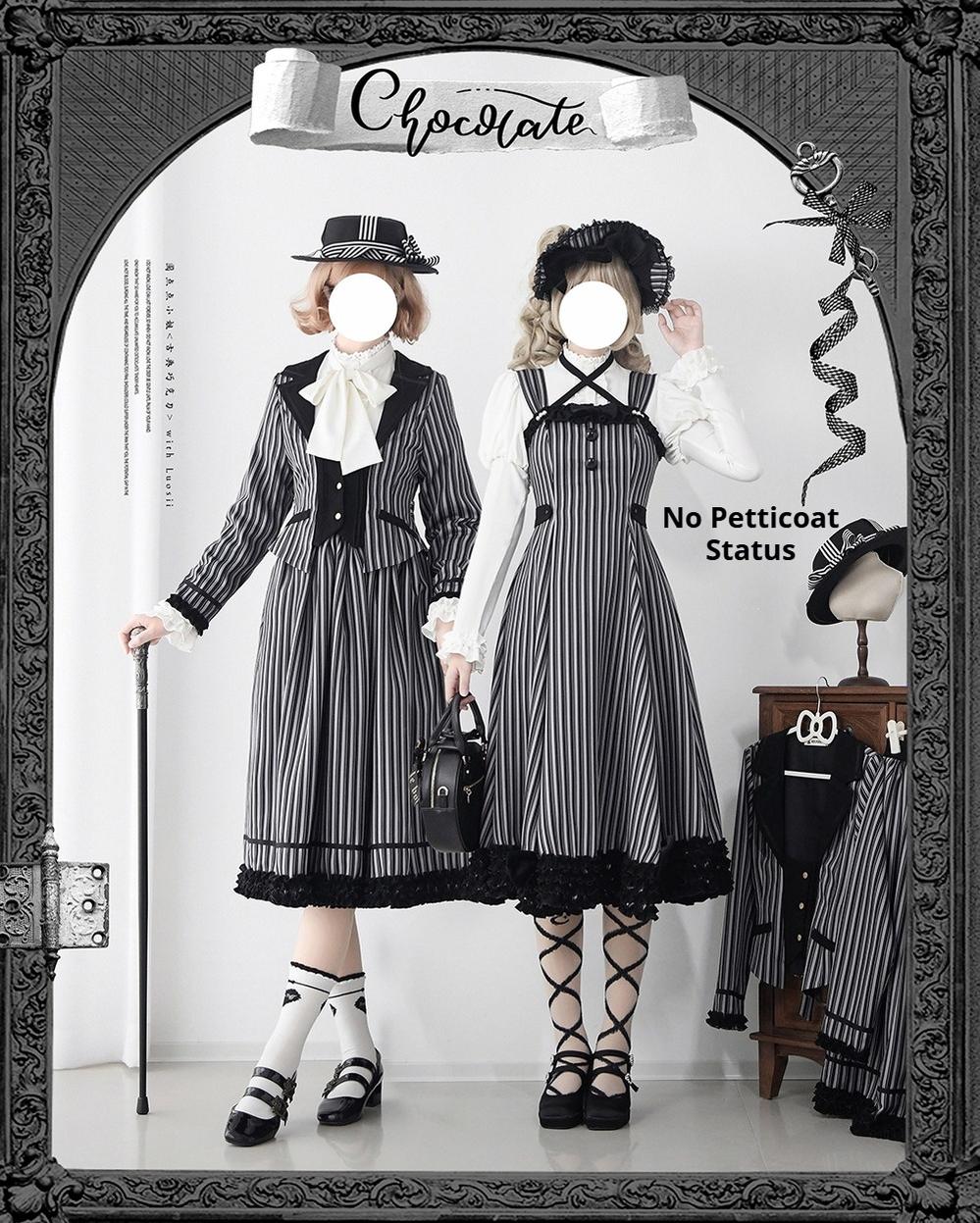 Miss Point - Classic Lolita JSK Customized Stripe Lolita Dress 40842:680952