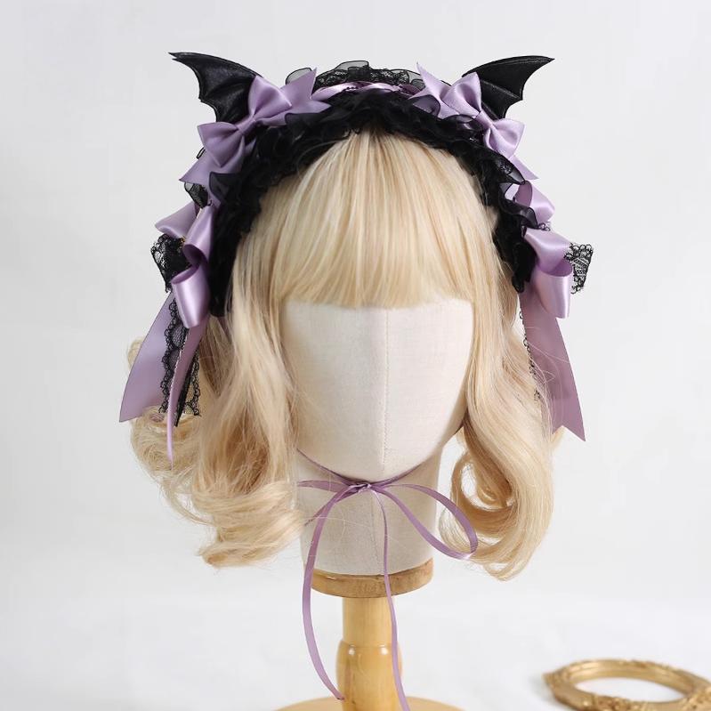 Xiaogui - Halloween Gothic Lolita Hairband, Detachable Devil Wings 44225:798832