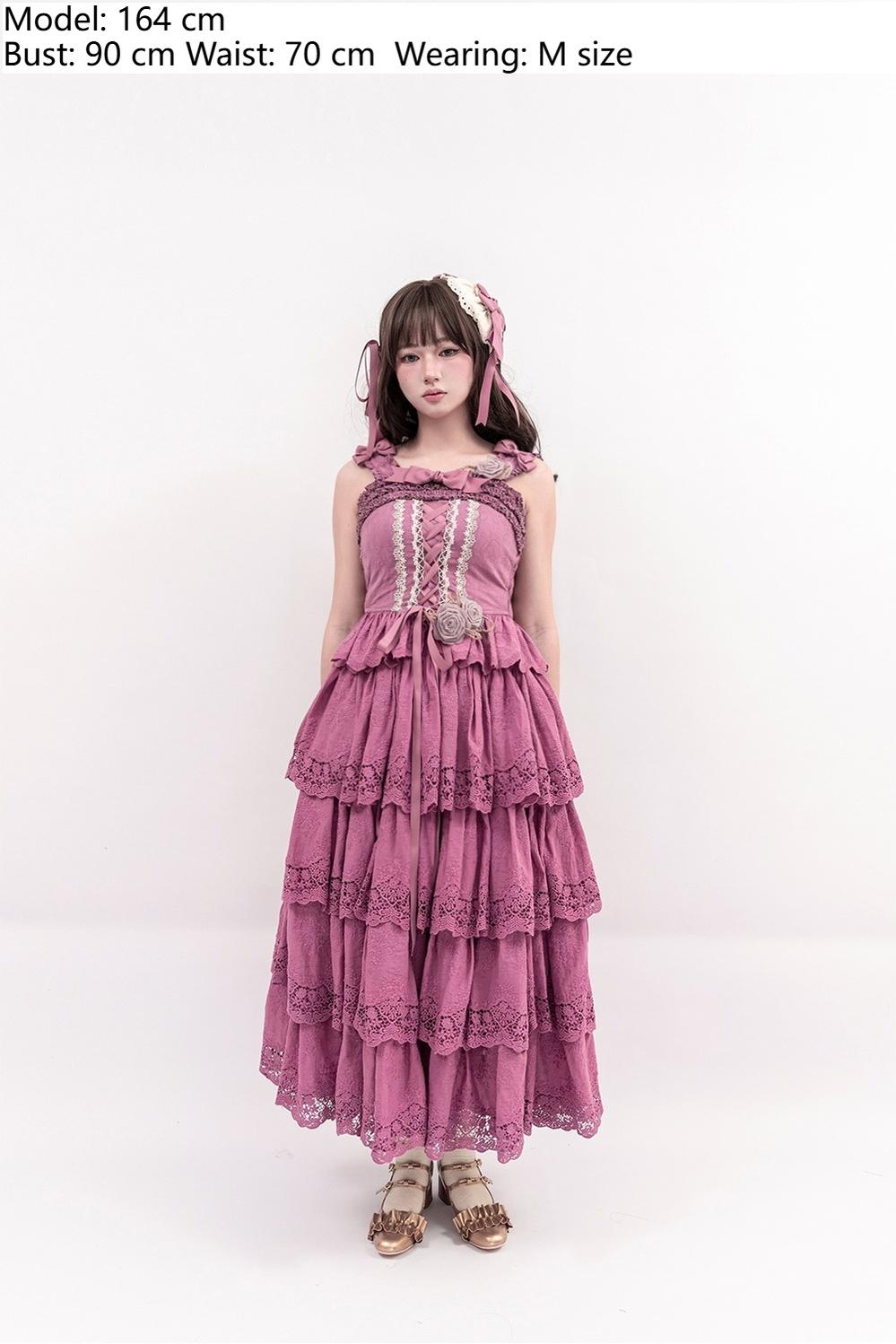 Miss Point~Forest Waltz~Classic Lolita Tiered Skirt Multi-layer Embroidered SK 40192:651508