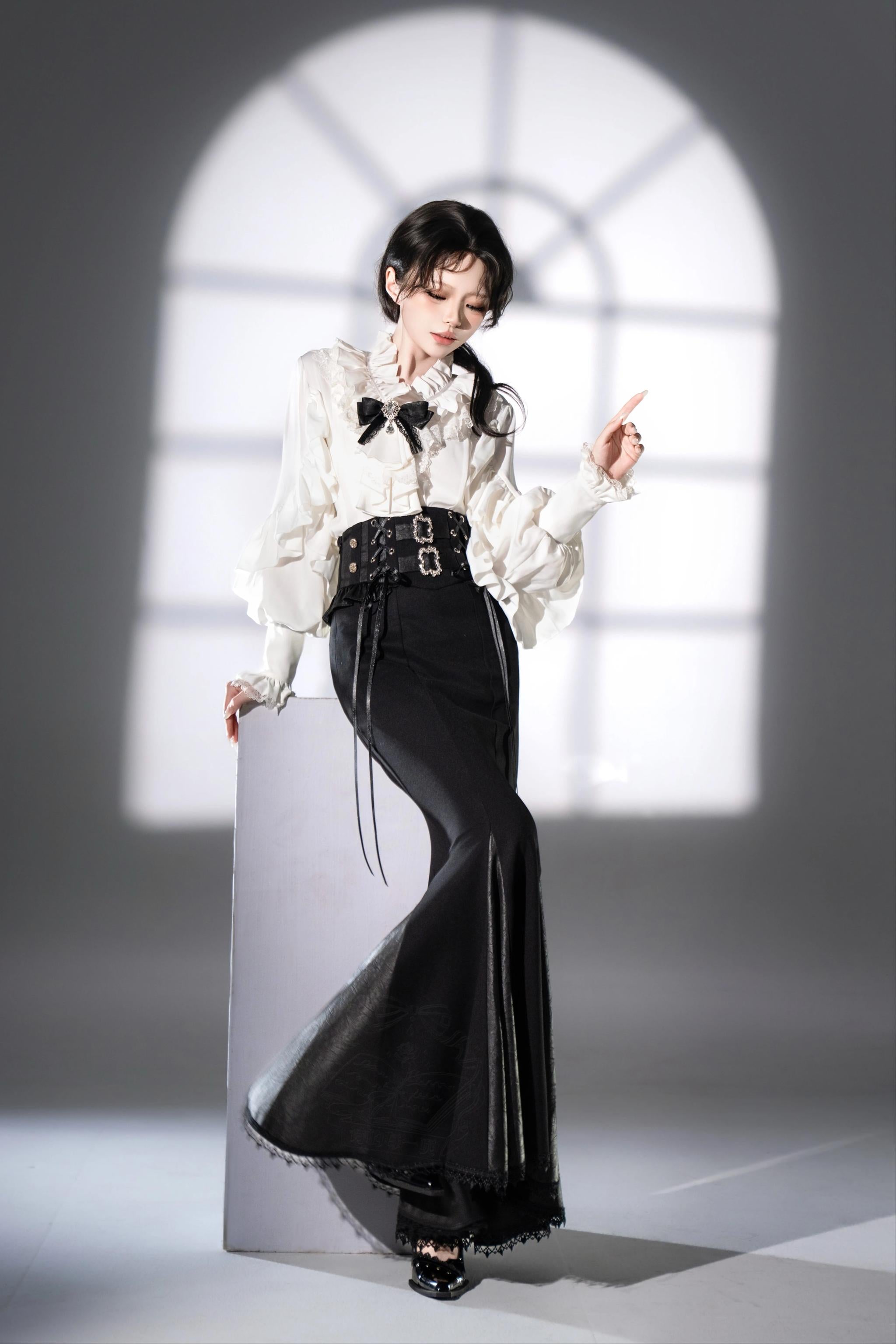 Night & Day Sonata SP - Ouji Lolita Satin Blouse Set, Shorts & Mermaid SK