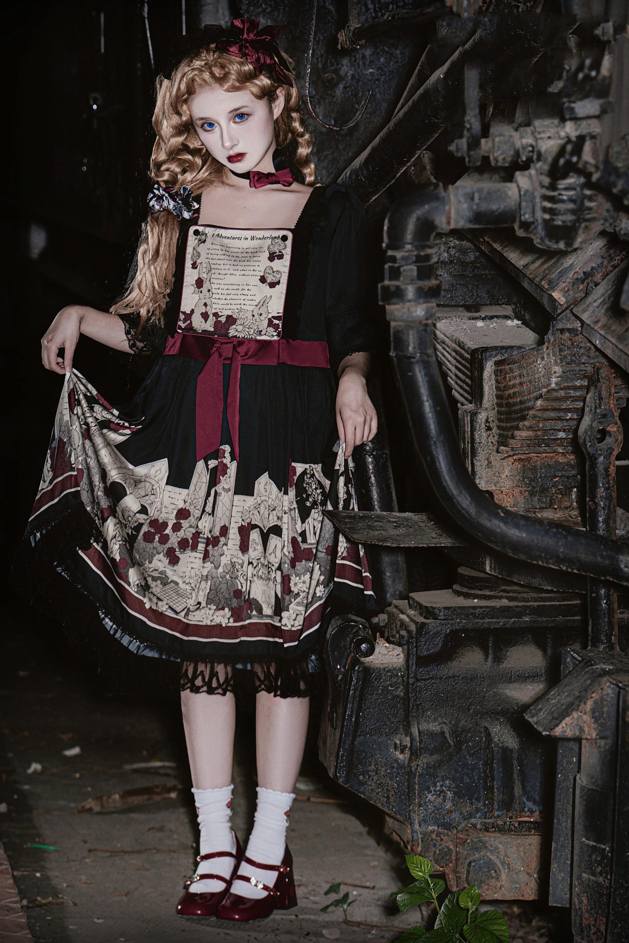 Caged Bird Hotel - Alice - Kawaii Lolita Dress OP Dress Sleepwear