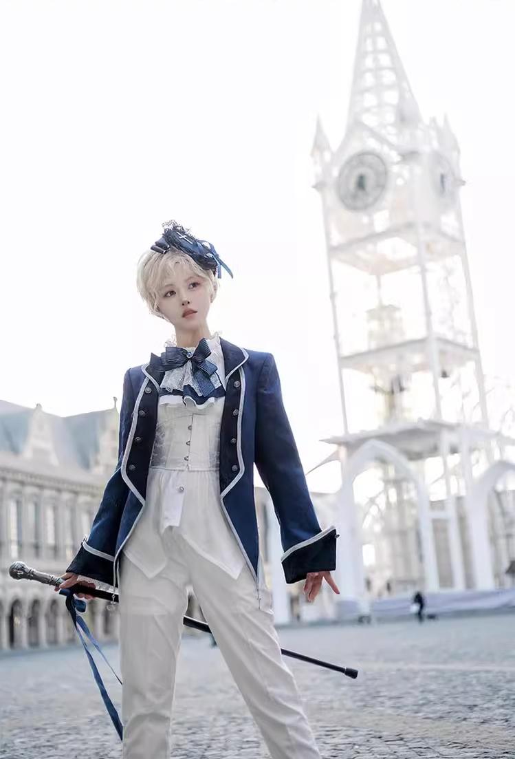 CastleToo - Coffin of Pilgrimage - Ouji Lolita Shirt Pants Suit Medieval European Prince Suit 35586:496844