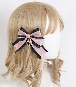 Xiaogui - Sweet Lolita Ribbon Bow Hair Clips