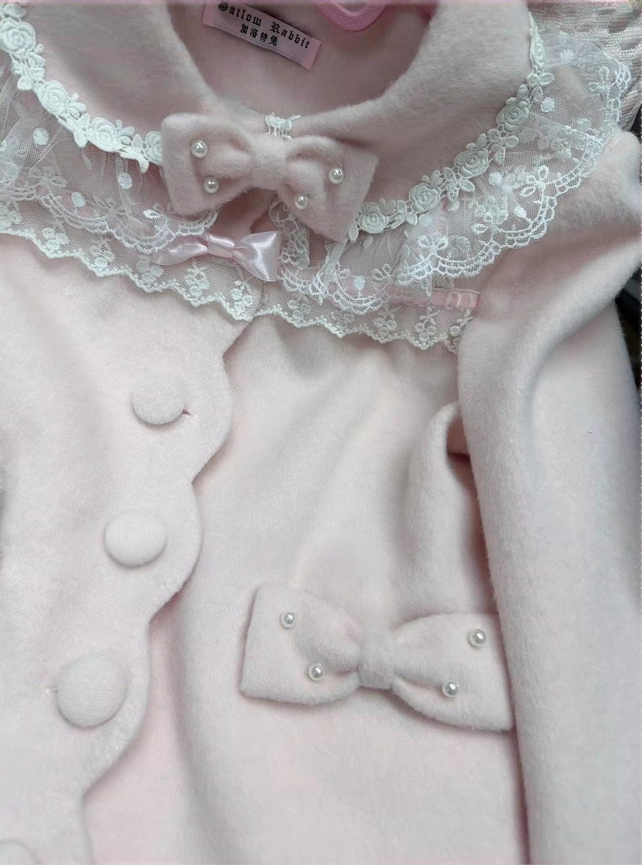 Petal Girl - Loose Sweet Lolita Coat, Detachable Bow