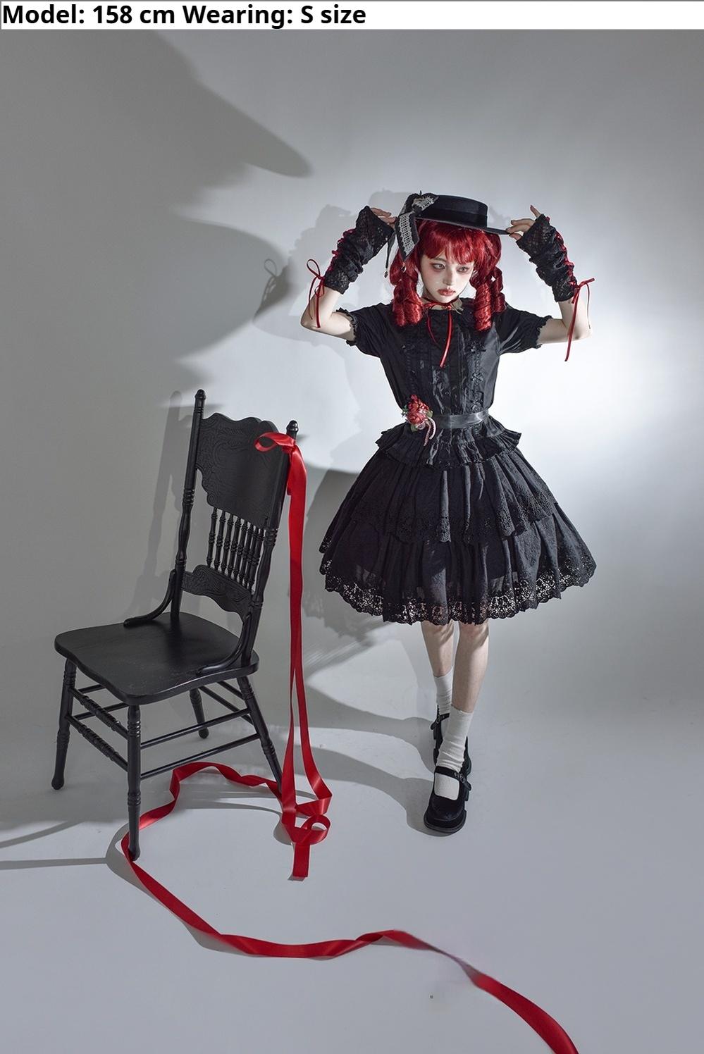 Miss Point~Forest Waltz~Classic Lolita Tiered Skirt Multi-layer Embroidered SK 40192:651512
