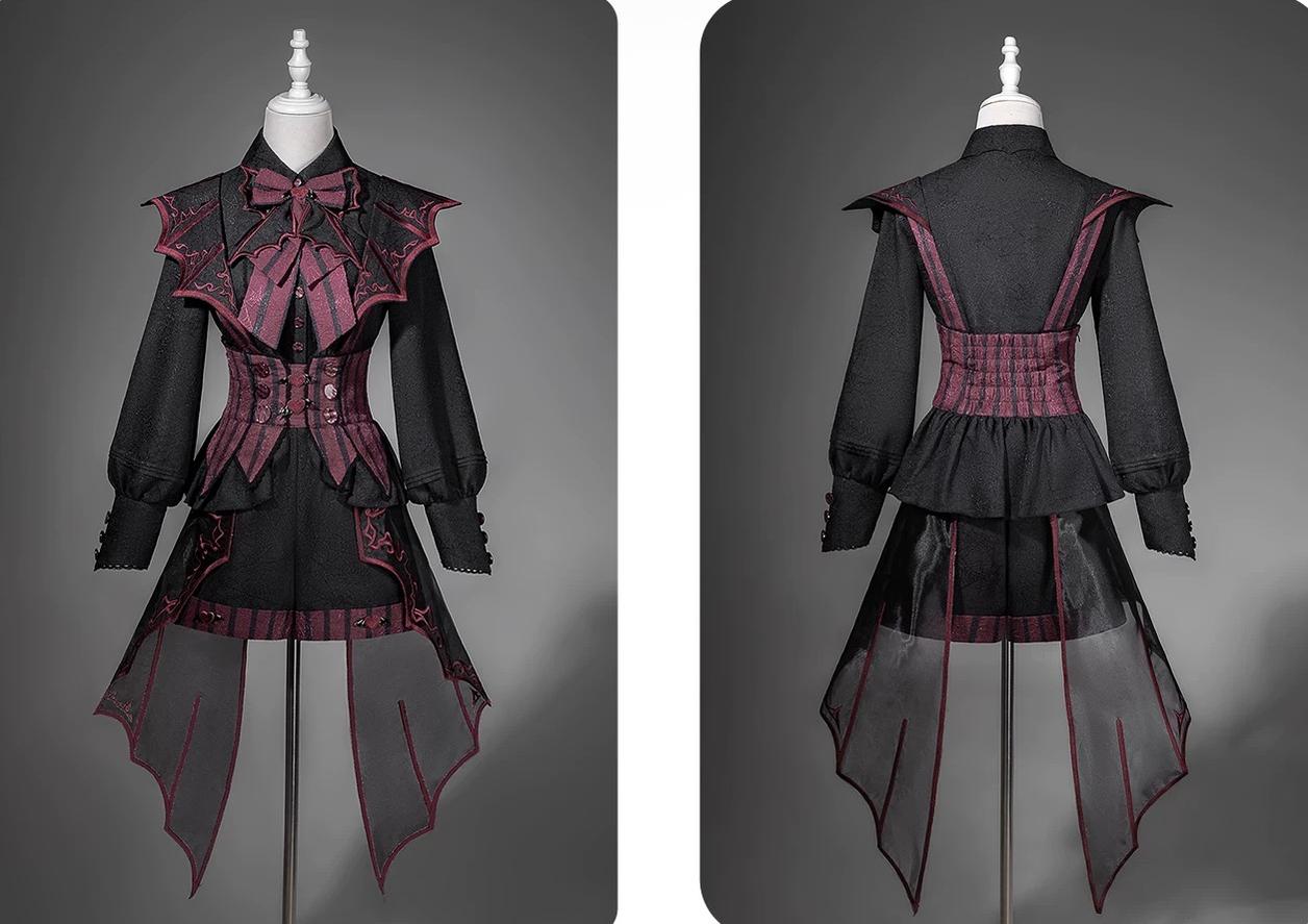 Devil's Convention - Ouji Lolita Prince Outfit Set, Bat Trailing 45744:860960
