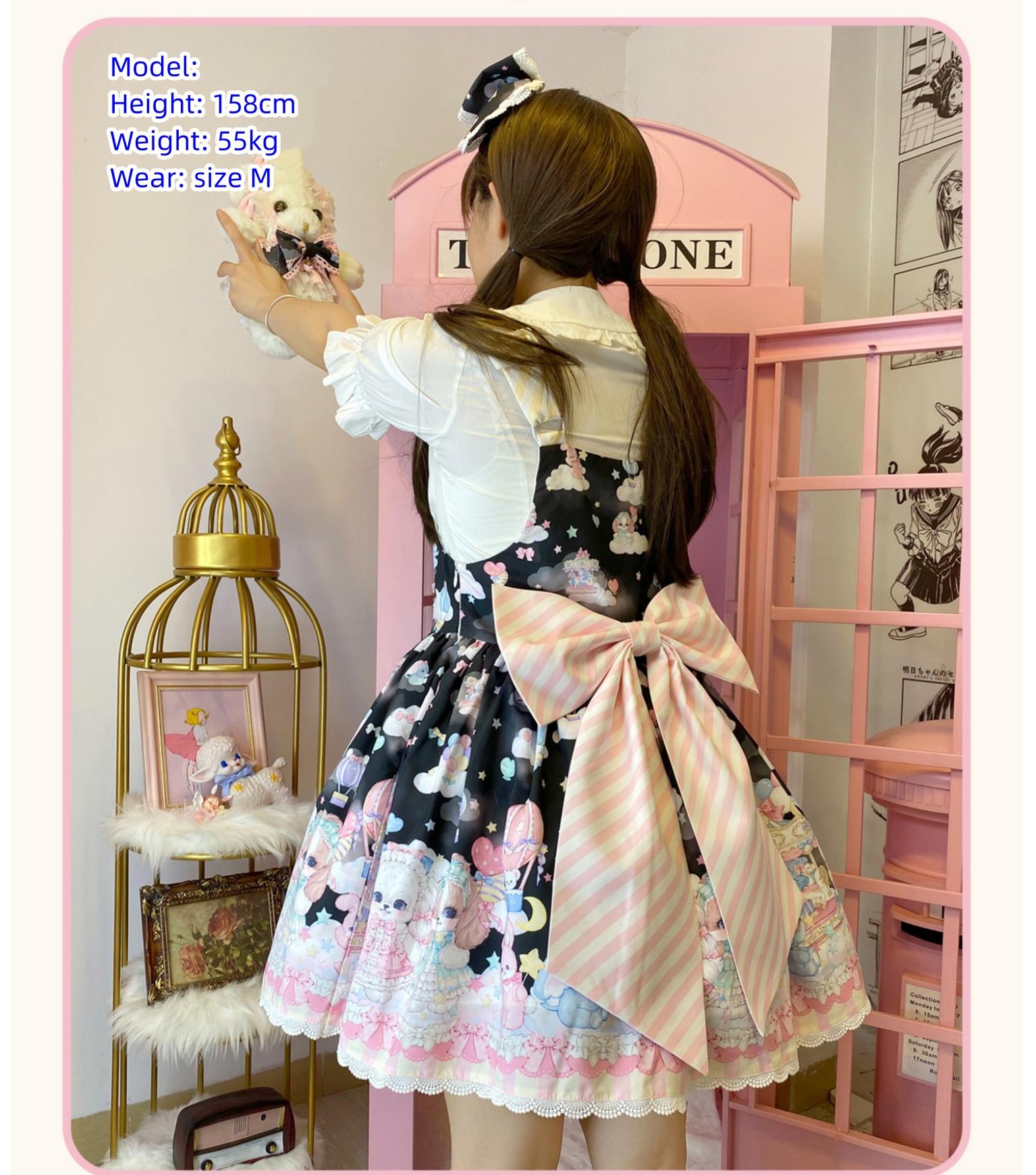 DreamWhale - Puppy Parks - Sweet Lolita Kawaii Puppy Lolita Salopette