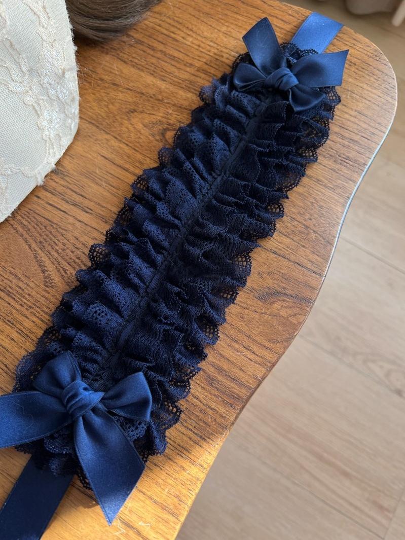 MAID - Customized Elegant Lolita Bow Lace KC Headdress