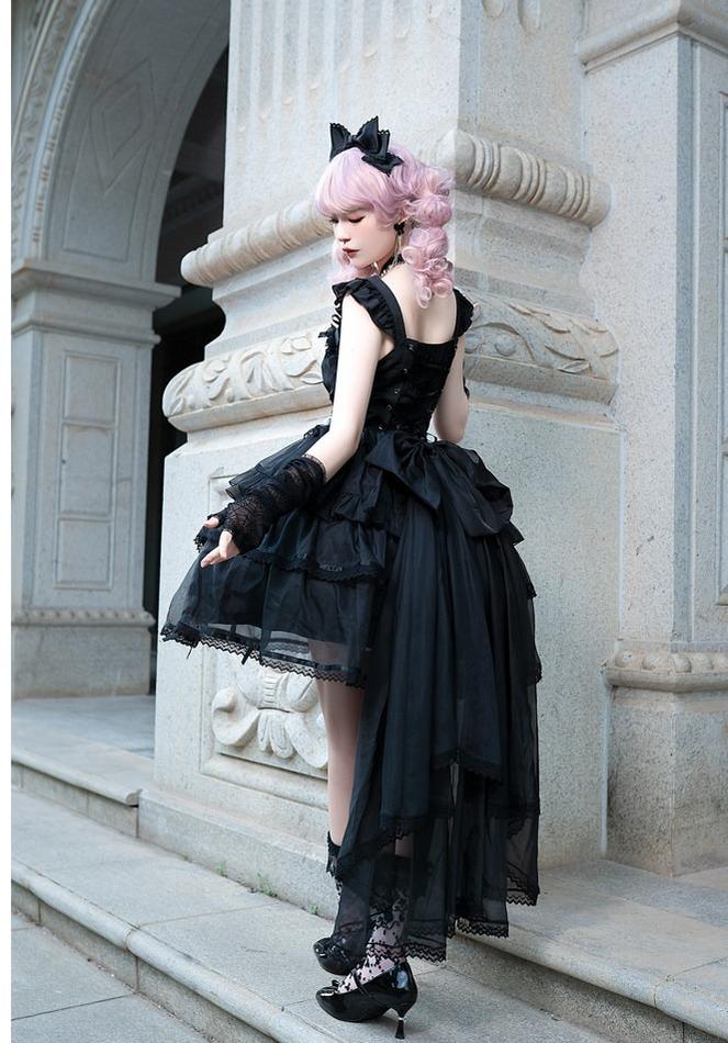 Ballet Maiden - Classic Lolita Four-tiered Hem JSK Dress with Rose Details