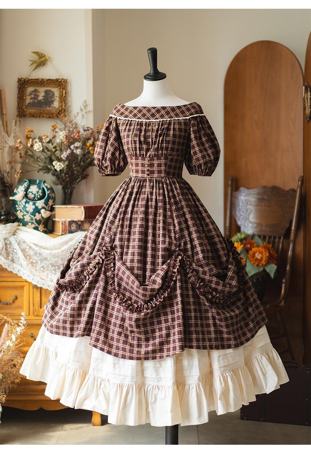 Classic Lolita Cotton Underskirt, Ruffles Hem