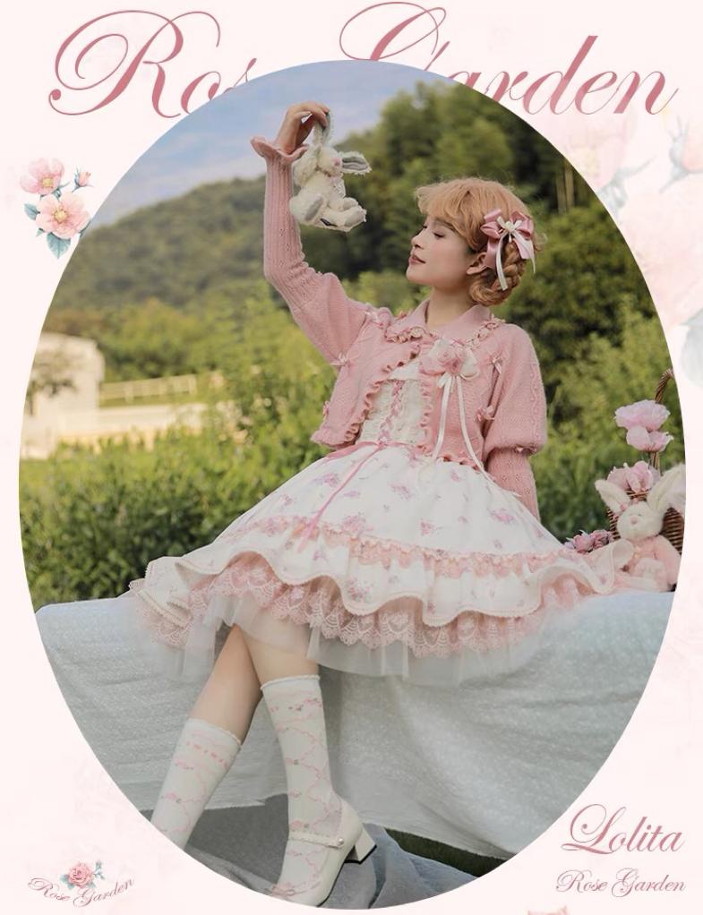 Mademoiselle Pearl~Rose Garden~Elegant Lolita Dress Bridal Floral Dress 29098:396422