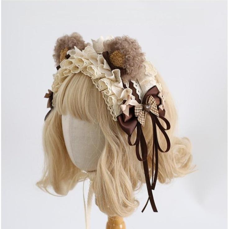 Xiaogui - Kawaii Lolita Headdress, Detachable Bear & Bunny Ears