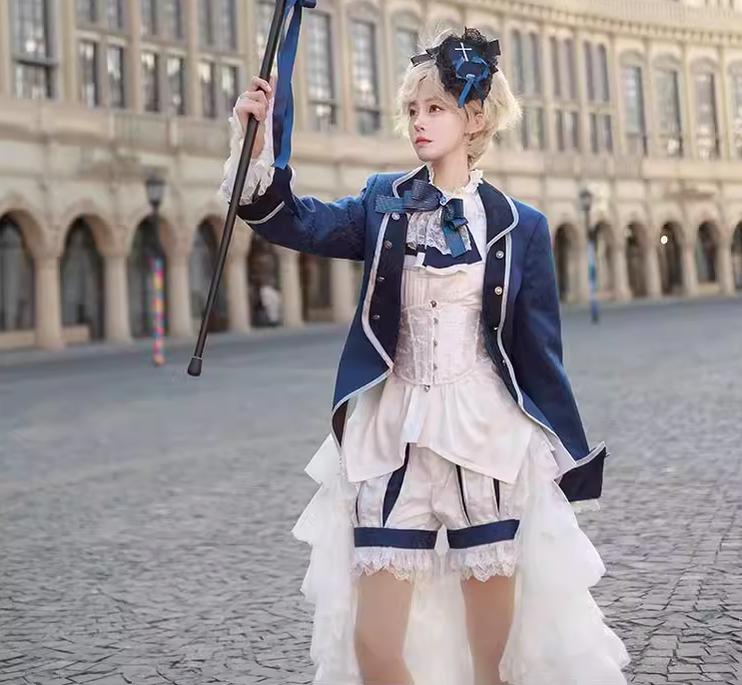 CastleToo - Coffin of Pilgrimage - Ouji Lolita Shirt Pants Suit Medieval European Prince Suit 35586:496990