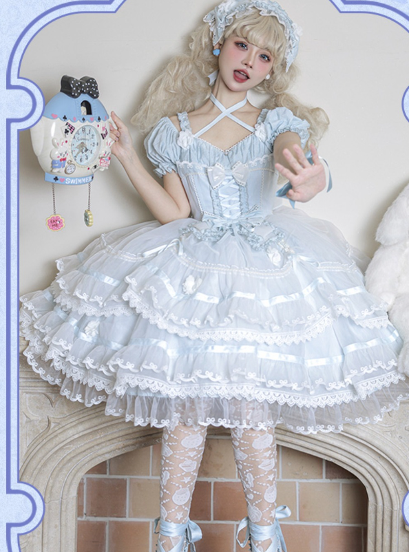 Puppets and Doll~Sweet Lolita OP Dress Multicolor 11564:186922