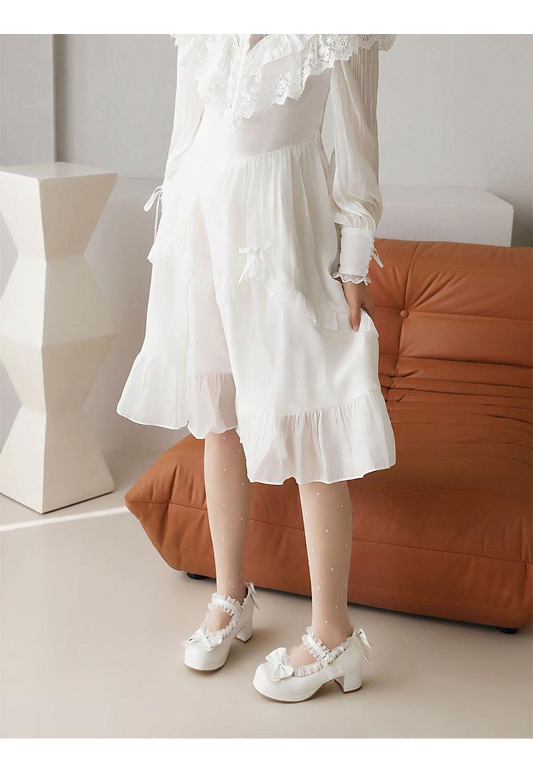 Yana - Rainbow Yana - Sweet Lolita Shoes, Lace & Bow Design