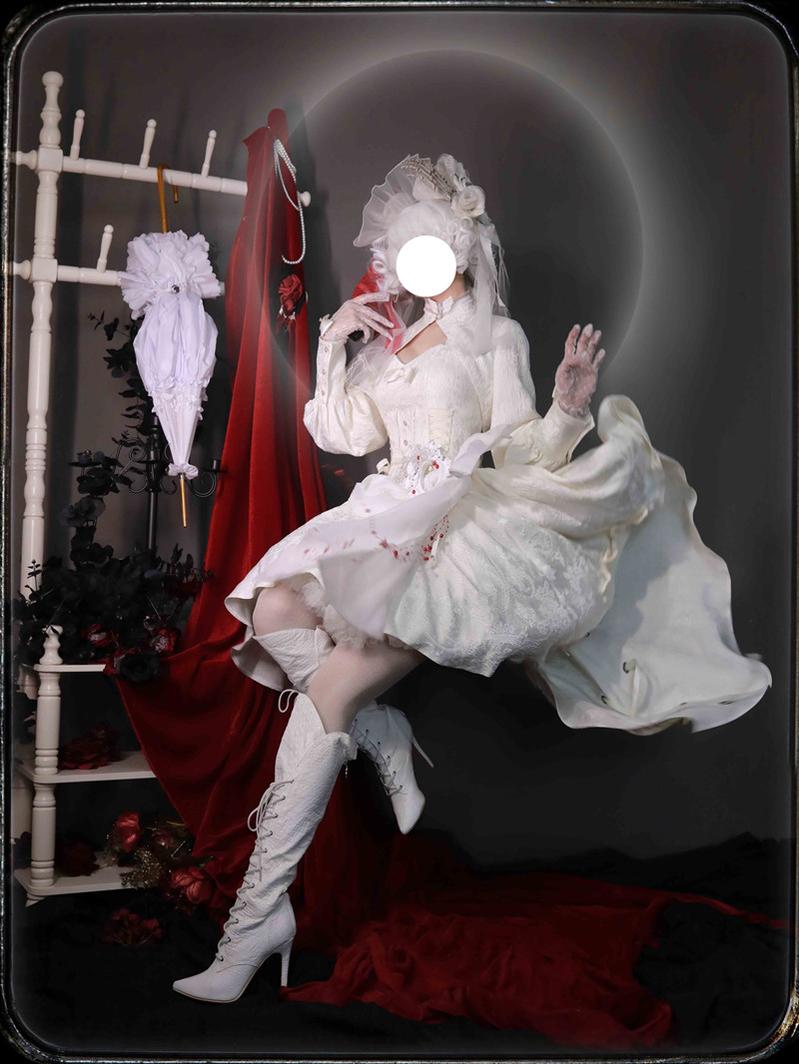 (BFM)Strawberry Duck~Gothic Lolita Dress White Lolita JSK 29578:357478