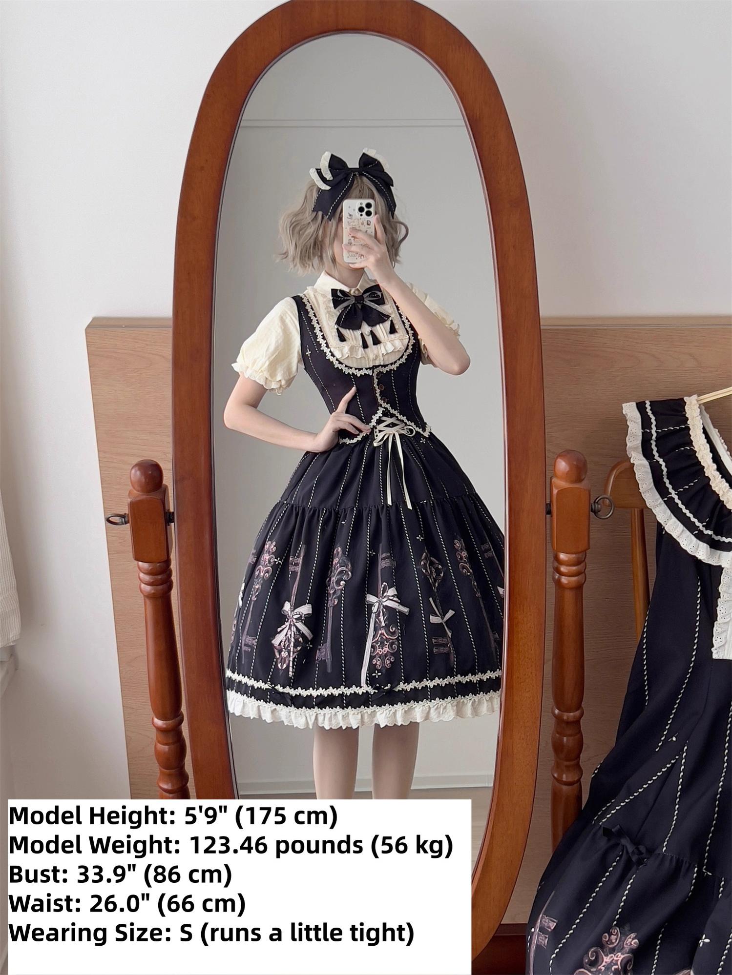 Uncle's Workshop - Secret Key - Classic Lolita Dress Suit, Key Print 43925:791039