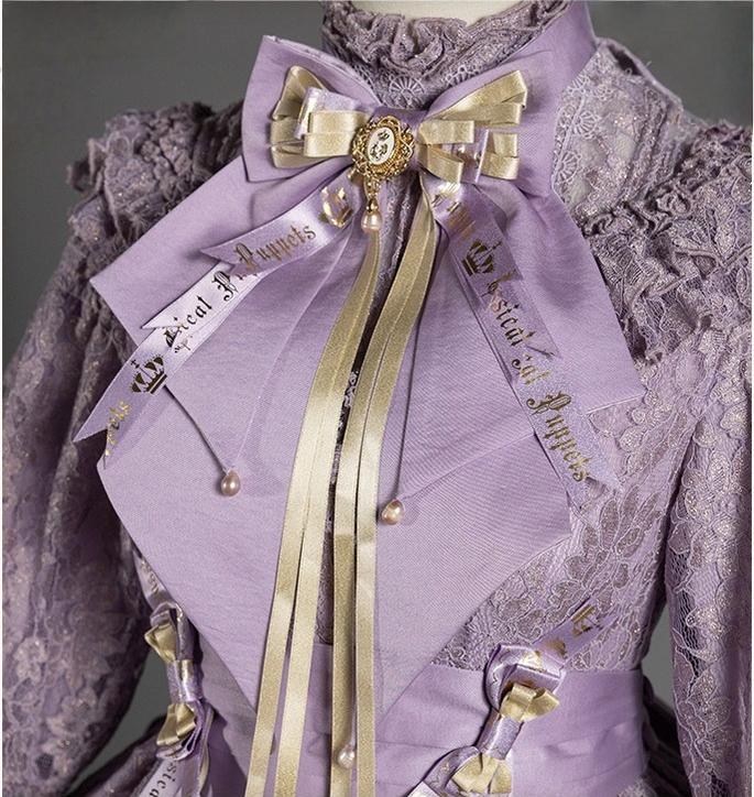 Forvever Purple - Purple Classic Lolita OP, Boning Corset 44357:806180