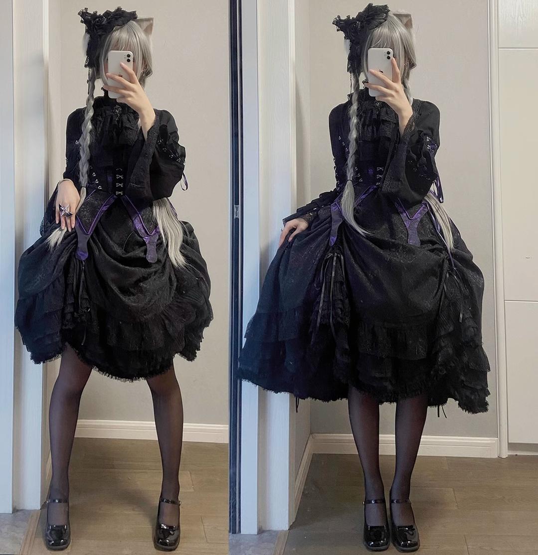 MILU ORIG - Herbarium - Gothic Lolita Skirt Set Vest Blouse Multicolors