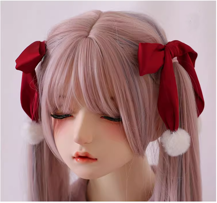Xiaogui - Sweet Lolita Bow Hair Clips Multicolors