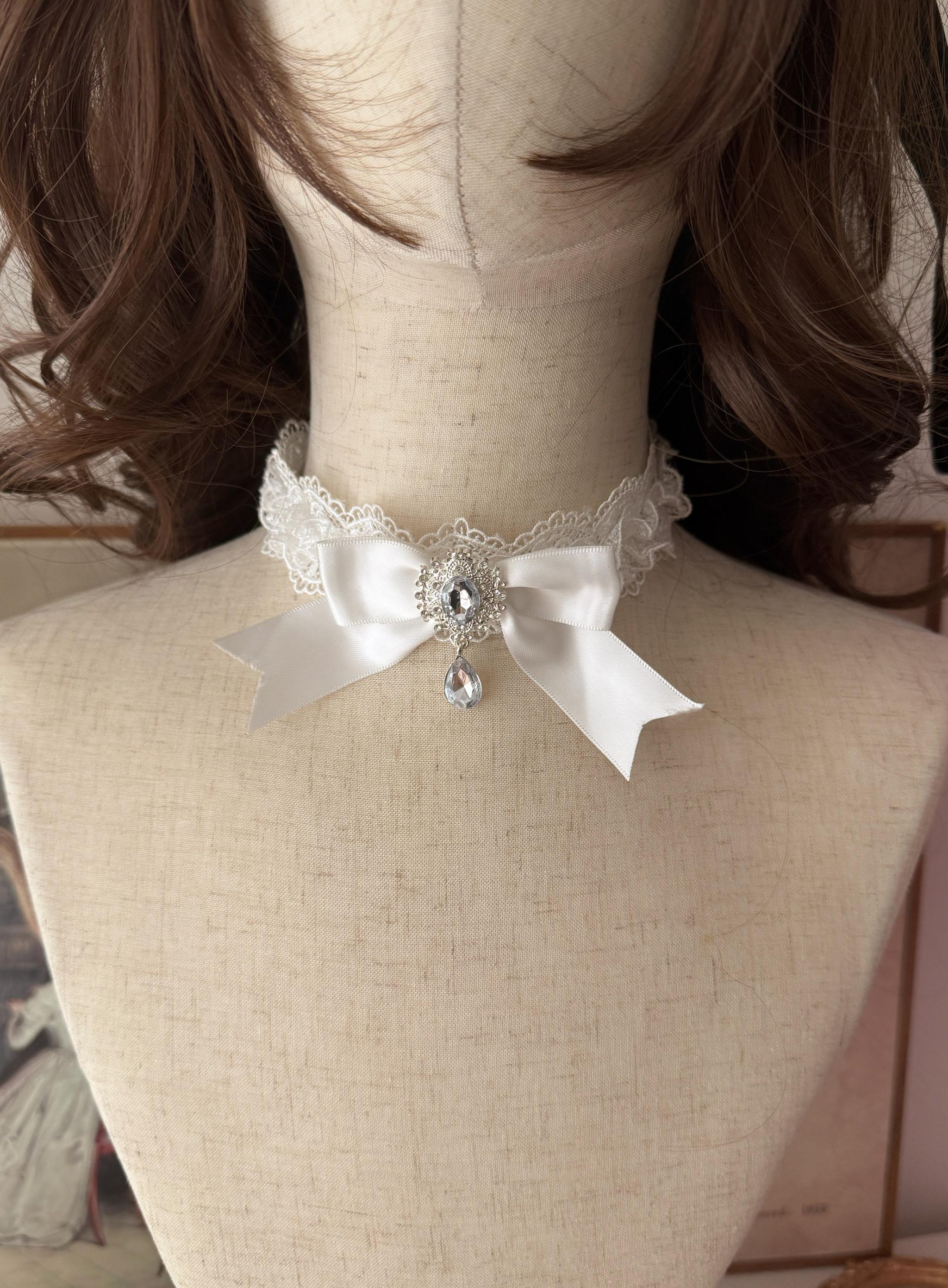 Sugar Girl - Snow Feather - Sweet Lolita Lace Accessories 44126:797472